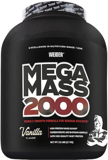 Weider Mega Mass 2000 с Вкус Ванилия 2.7kg