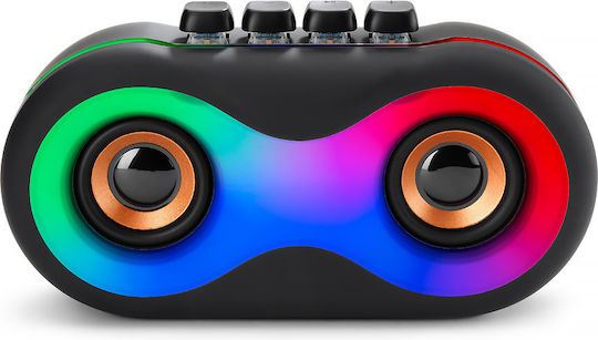 The Source Light Up Retro Ηχείο Bluetooth 8W με Διάρκεια Μπαταρίας έως 3 ώρες Κόκκινο