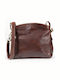 Leather Women's Bag Crossbody Brown