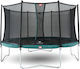 Berg Toys Favorit Regular 380 Trampolin Draußen Durchmesser 380cm mit Netz Grün