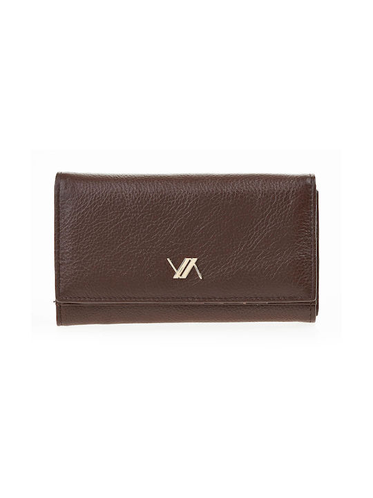 Verde Small Leather Women's Wallet Brown
