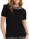 MORE & MORE Damen T-shirt Black