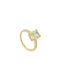 Mentzos Single Stone from Gold 14K