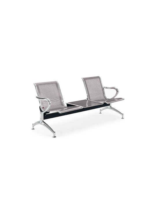 Κάθισμα Αναμονής 2 Θέσεων S02a Γκρι 180x68x80cm