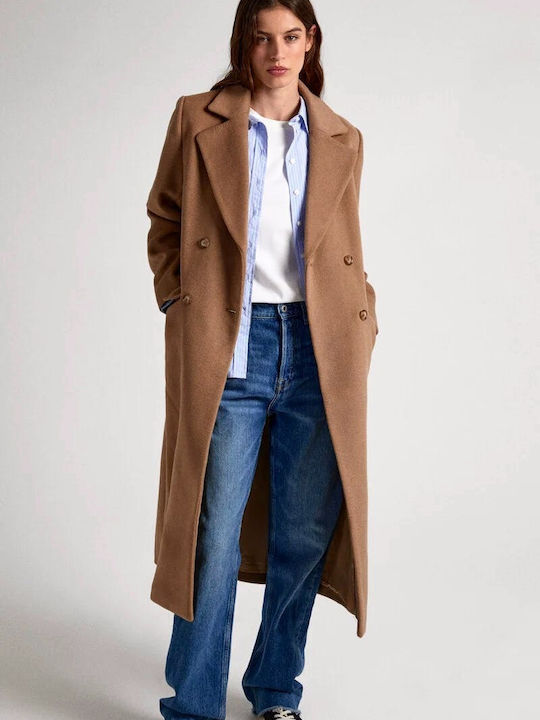 Pepe Jeans Madison Μάλλινο Γυναικείο 855/CAMEL ...