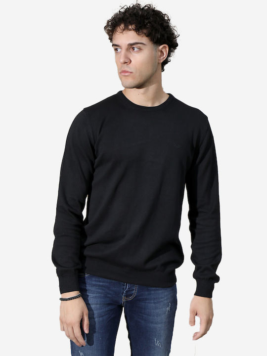 Yolofashion Herren Langarm-Pullover BLACK