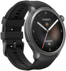 Amazfit Balance 46mm Αδιάβροχο Smartwatch με Παλμογράφο Μαύρο