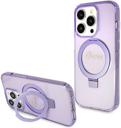 Guess Plastic Back Cover Purple (iPhone 15 Pro)