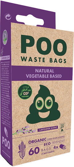 M-Pets Dog Waste Bags Lilac 60pcs