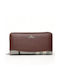 Verde Men's Card Wallet Brown