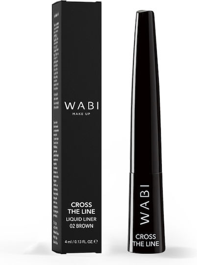 Wabi Beauty Cross Line Flüssiger Augenkonturenstift 02 Braune 4ml