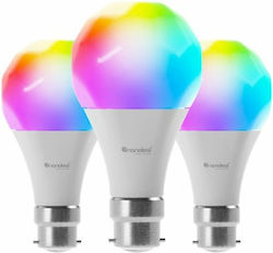 Nanoleaf Smart LED Bulbs 9W for Socket B22 and Shape A60 RGB 3pcs