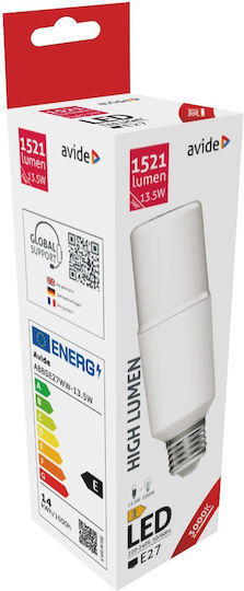 Avide LED Bulb 13.5W 137mm for Socket E27 and Shape T45 Warm White