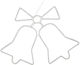 Christmas Rope Light in Shape Bell Bell 60x49cm