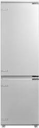 Midea Εντοιχιζόμενος Ψυγειοκαταψύκτης 248lt NoFrost Υ177xΠ54xΒ54.5εκ. Λευκός