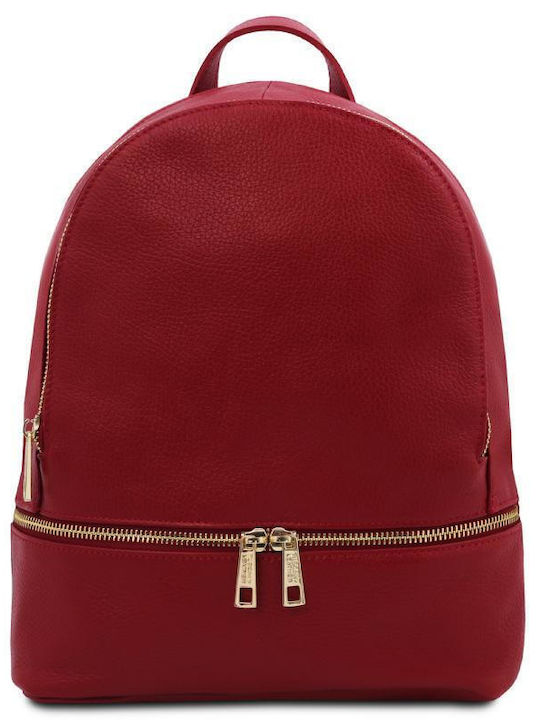 Tuscany Leather Leather Women's Bag Backpack Red