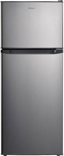 Robin Ψυγείο Δίπορτο 269lt Total NoFrost Υ152xΠ60xΒ65.3εκ. Inox RT-435