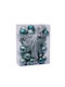 Hängendes Kugel Ornament Ornament Hellblau 3cm Set 30Stück