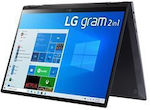 LG Gram 14 2in1 14" IPS Touchscreen (i7-1165G7/8GB/256GB SSD/W10 Home) Black (US Keyboard)