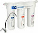Geyser 3 Standard Water Filtration System Triple Under Sink with Faucet & Replacement Filter 19062