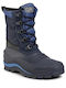 Kinder-Schneestiefel mit Schnürsenkeln Marineblau