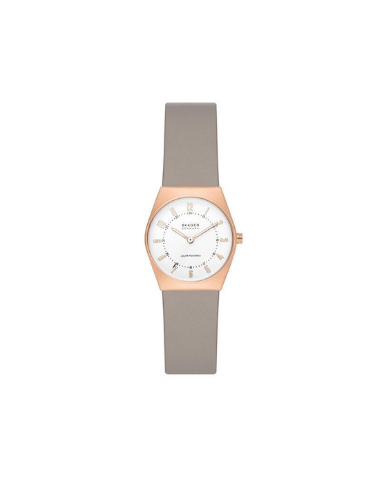 Skagen Watch with Gold Rubber Strap