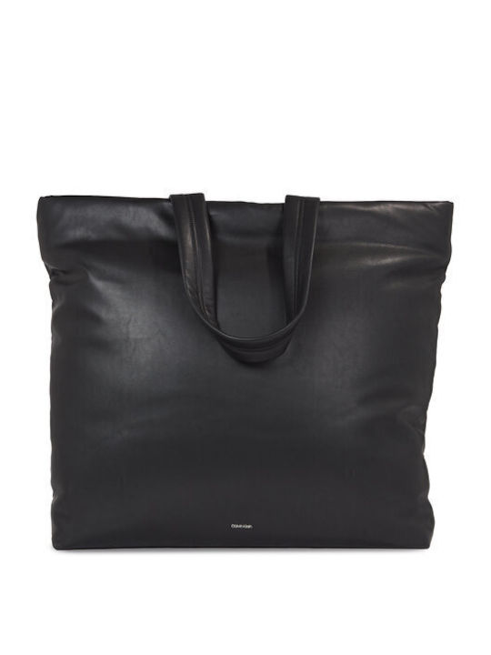 Calvin Klein Puffed Women's Bag Tote Hand Black