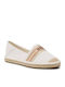 Pantofi Platforme De Feminin Pentru Vara În Stil Espadrile Alb
