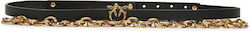 Pinko Love Women's Chain Belt Black