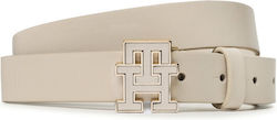 Tommy Hilfiger Th Logo 2.5 Women's Belt Beige