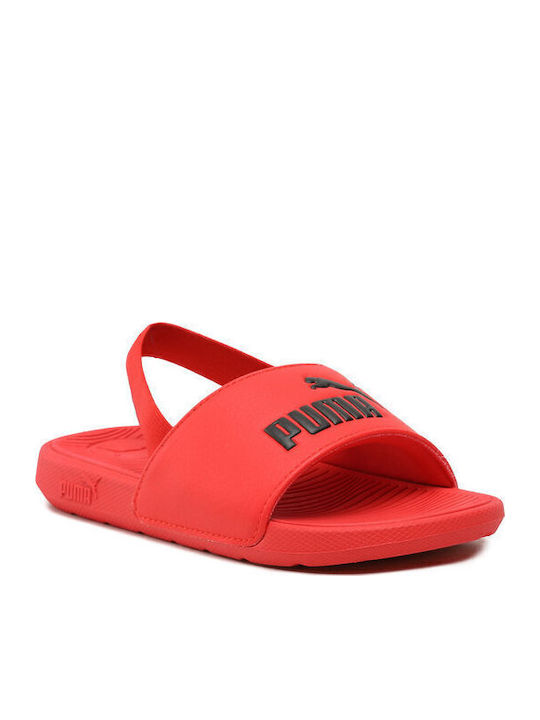 PUMA Παιδικές Σαγιονάρες Κόκκινες Cat 2.0