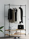 vidaXL Floor Garment Rack made of Wood Brown