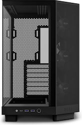 NZXT H6 Flow RGB Gaming Midi Tower Κουτί Υπολογιστή με Πλαϊνό Παράθυρο Μαύρο