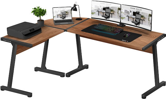 Γωνιακό Γραφείο με USB θύρες 147x112x74εκ. Καφέ Γωνιακό Γραφείο με USB θύρες 147x112x74εκ. Καφέ