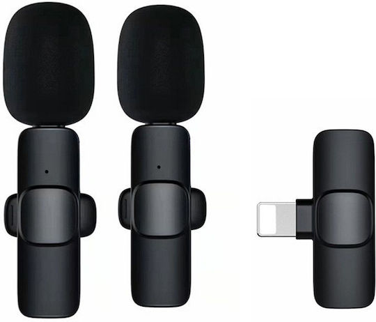 NetOne Lavalier K1 Σετ Ασύρματο Μικρόφωνο Πέτου, Clip On για Κινητό