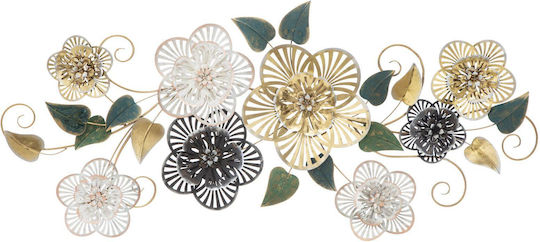 Mauro F Multicolour Wall Decor Made of Metallic 118x4x58cm