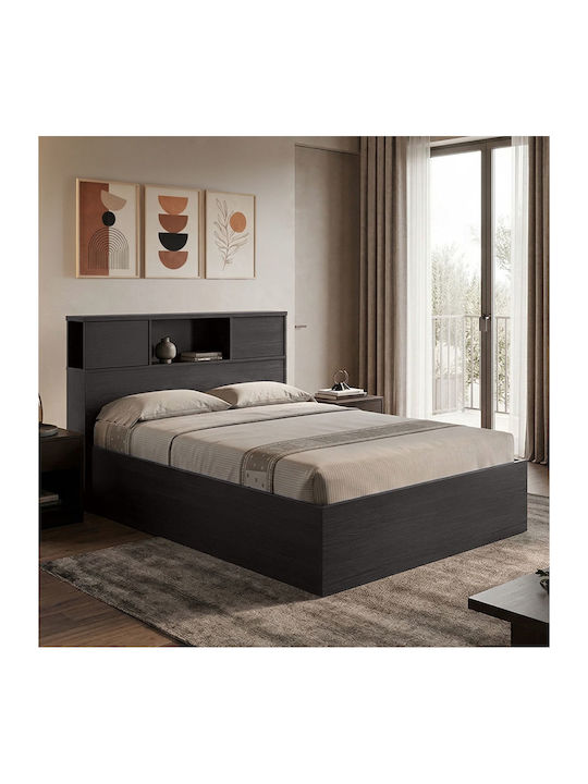 Olympus Bett Halb-Doppelbett Holz Wenge mit Lat...