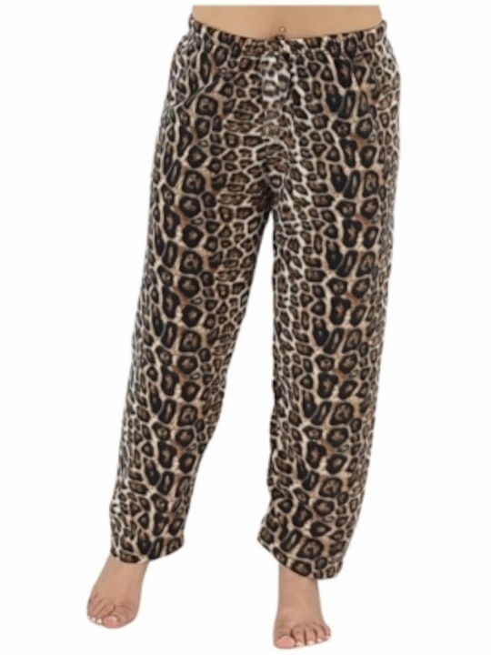 Prive Underwear De iarnă Fleece Pantaloni Pijamale pentru Femei Leopard Prive