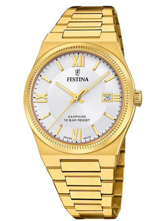 Festina Women's Watch with Gold Metal Bracelet