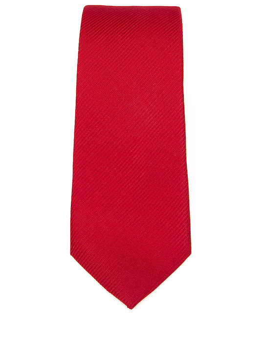 Donini Uomo Exclusive Ανδρική Γραβάτα Συνθετική με Σχέδια σε Κόκκινο Χρώμα
