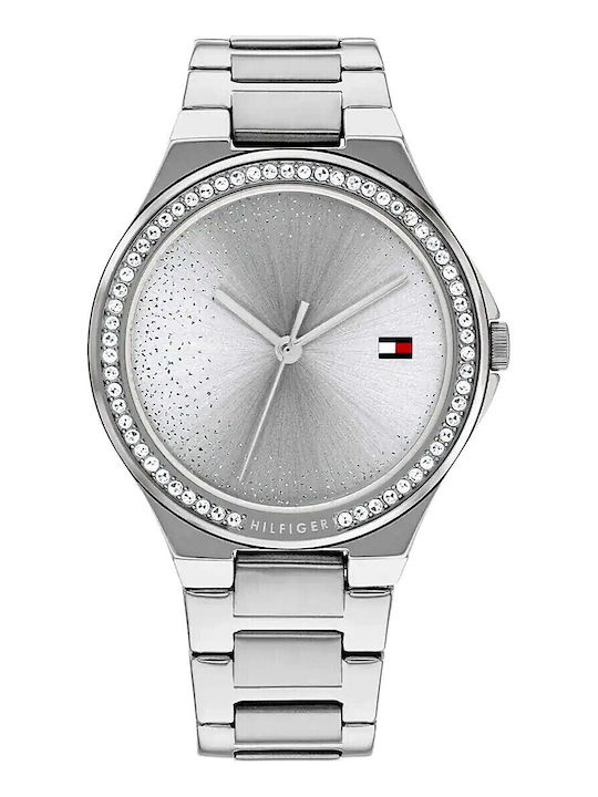 Tommy Hilfiger Juliette Γυναικείο Ρολόι 36mm Μπαταρίας με Ασημί Μεταλλικό Μπρασελέ
