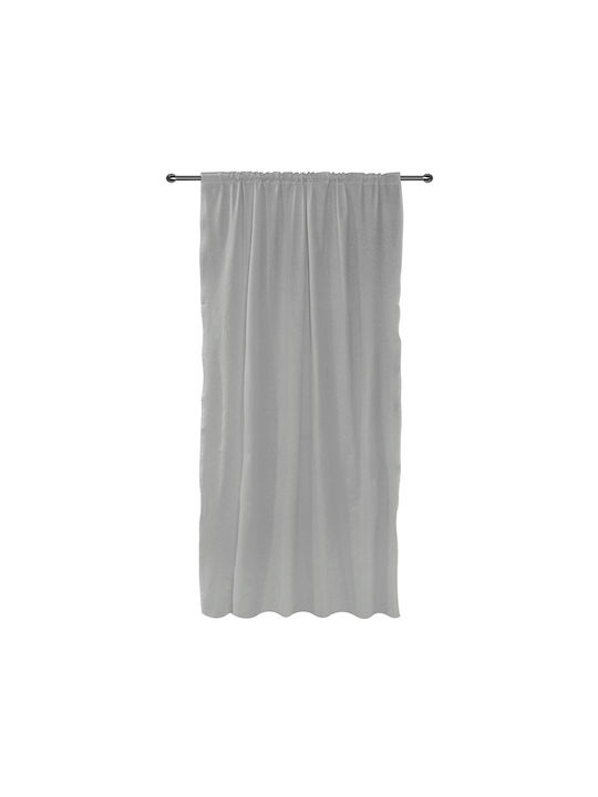 Curtain with Pencil Pleat Ostia Gray 140x270cm