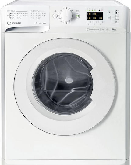 Indesit Πλυντήριο Ρούχων 8kg 1400 Στροφών MTWA 81495 W EU
