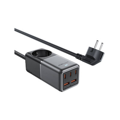Acefast Βάση Φόρτισης με 2 Θύρες USB-A και 3 Θύρες USB-C 75W σε Μαύρο χρώμα (Z2)