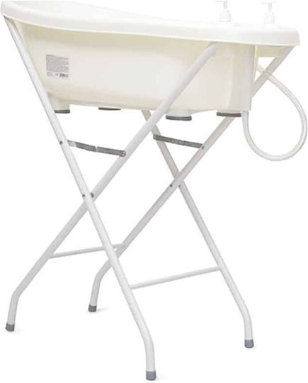Cangaroo Baby Bath with Stand Bubble with Thermometer Pink