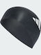 adidas 3-Stripes Silicone Adults Swimming Cap Black