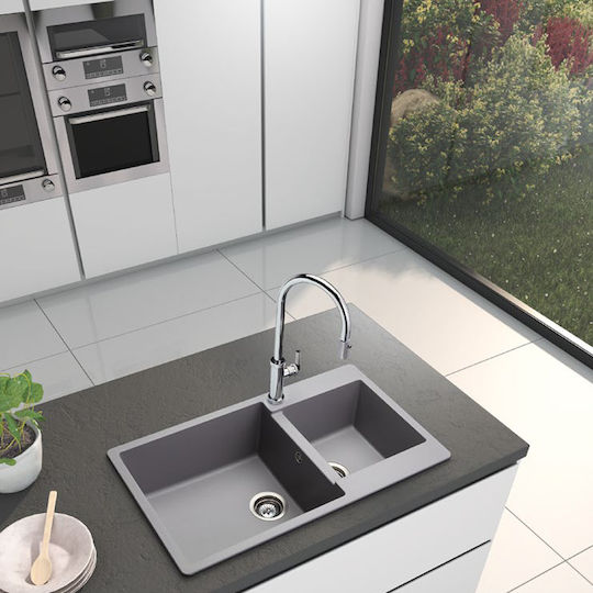 Schock Element 31290 Drop-In Spüle aus Verbundgranulat B86xT50cm Gray