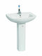 Gloria Undermount Sink Porcelain 61x48x85cm White