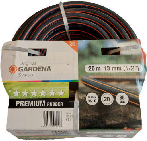 Gardena Premium Rubber Λάστιχο Ποτίσματος 1/2" 20m