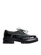 Women's Patent Leather Oxford Shoes Black